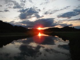 gacka tramonto terzo ponte