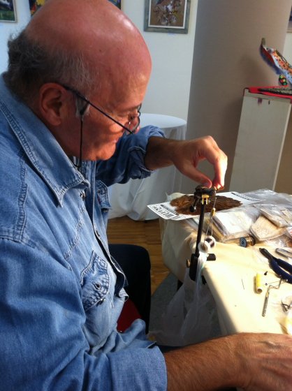 Dimostrazione di fly tying