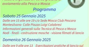 Corso Avviamento alla pesca a Mosca 25-26 Gennaio 2025